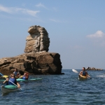 kayak en famille sur la presqu'île de Quiberon-beg-en-aud2