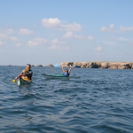 kayak en famille sur la presqu'île de Quiberon-cote-sauvage