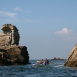 kayak en famille sur la presqu'île de Quiberon-beg-en-aud