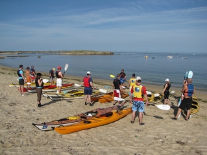 Départs sillages-kayak-mer-bretagne-morbihan-quiberon-carnac