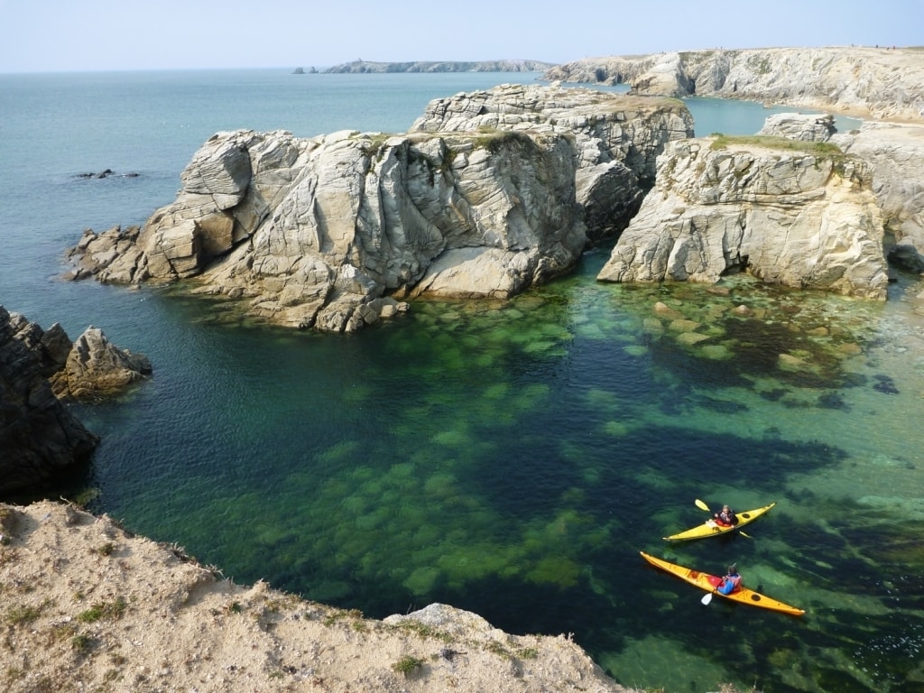 Kayak Paddle Quiberon Morbihan Bretagne Détente sillages canoe port bara surf calanques