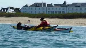 Stages Week-End Kayak-Recupération en mer Exterieure sillages quiberon carnac bretagne morbihan