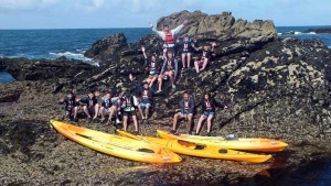 Kayak groupes forfait centres de vacances Morbihan Quiberon C.E familles amis-canoe