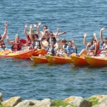 Kayak de mer groupe-Bretagne-morbihan Quiberon-sillages 2018