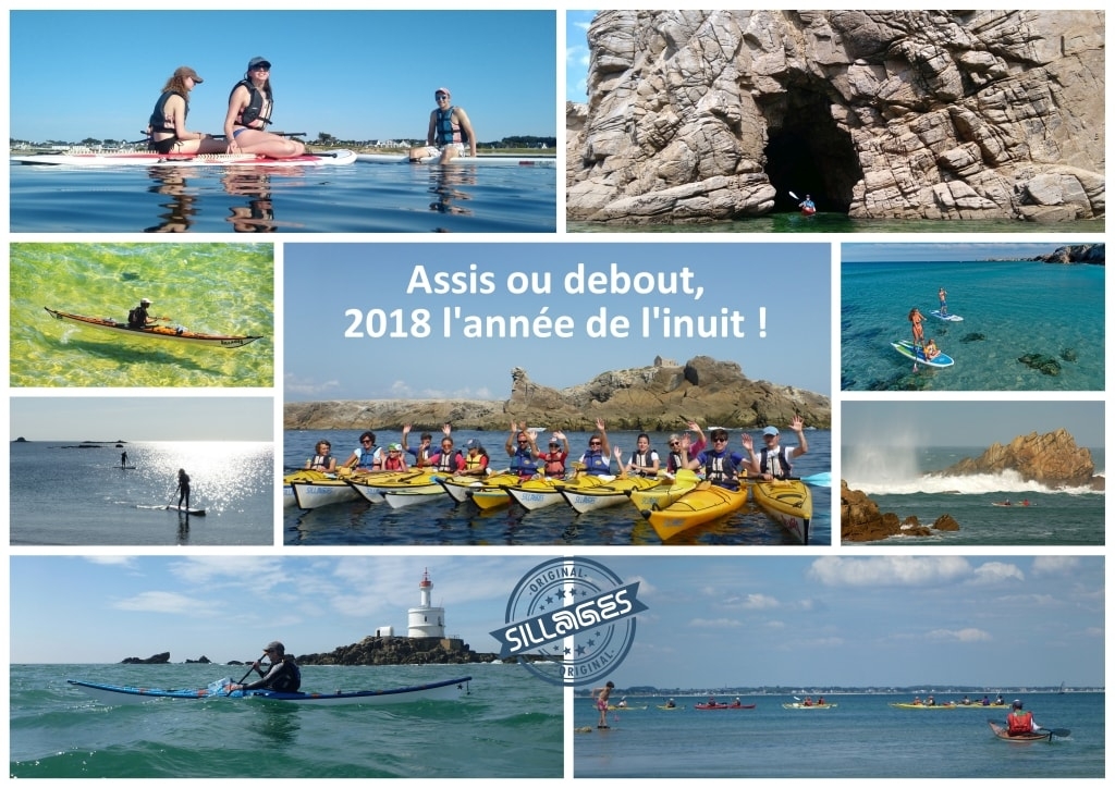 Voeux Sillages 2018 kayak et stand up paddle bretagne morbihan quiberon carnac