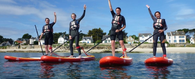 Stand up Paddle Sillages quiberon morbihan bretagne bonheur