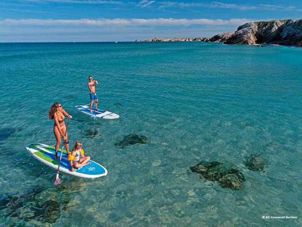 Sea Kayak and Paddleboarding in Quiberon Morbihan Brittany family