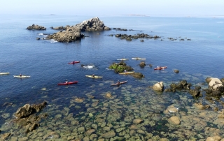 Kayak sillages quiberon morbihan bretagne