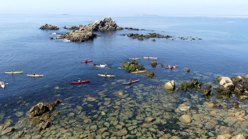 Kayak sillages quiberon morbihan bretagne